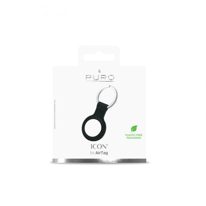 UTGATT1 - Puro  Icon Keychain Apple AirTag - Svart