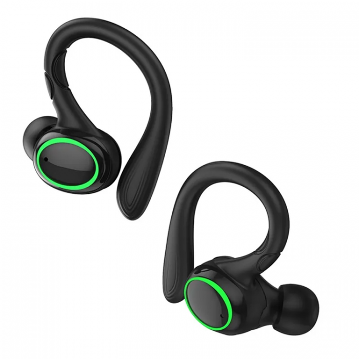 A-One Brand - i25 Ear-Hook Hrlurar Bluetooth 5.3 Sportmusik Trdls