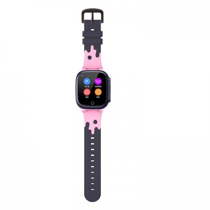A-One Brand - Smartwatch Fr Barn GPS Klocka Vattentt 4G - Rosa
