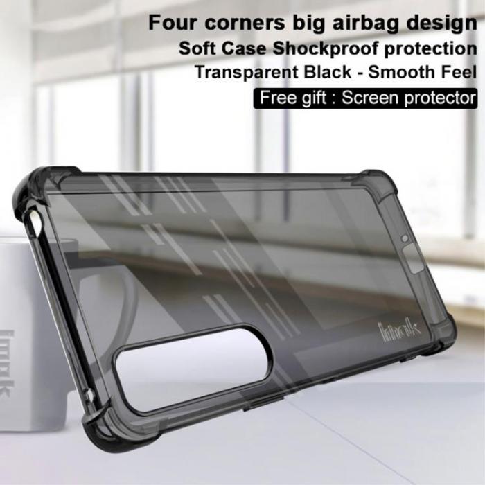 Imak - IMAK Sony Xperia 1 IV Skal Flexible TPU - Transparent Svart