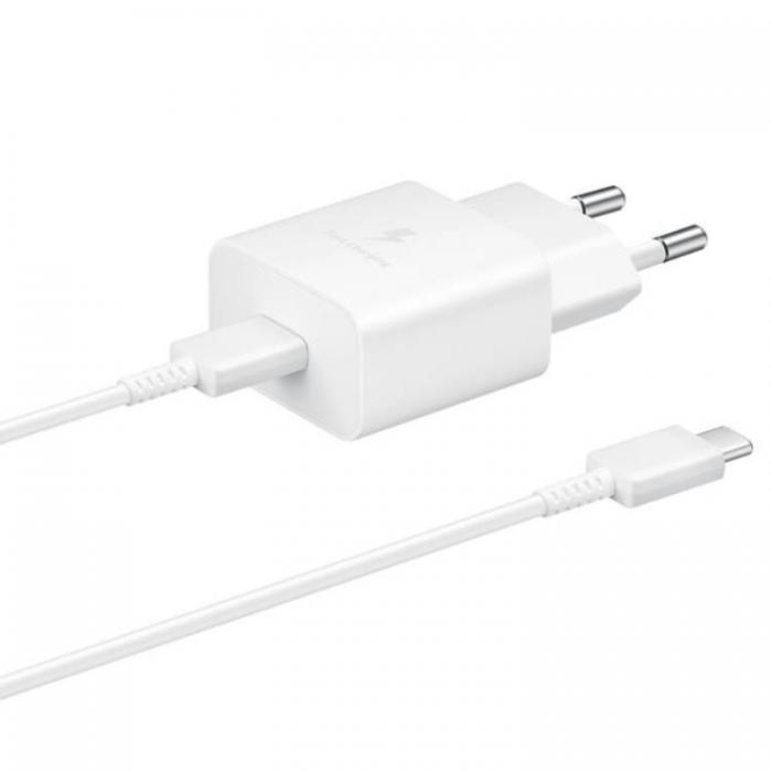 Samsung - Samsung USB Vggladdare 15W USB-C Kabel - Vit