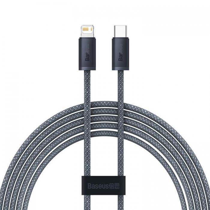 BASEUS - Baseus USB-C Till Lightning Kabel 20W 2m - Gr