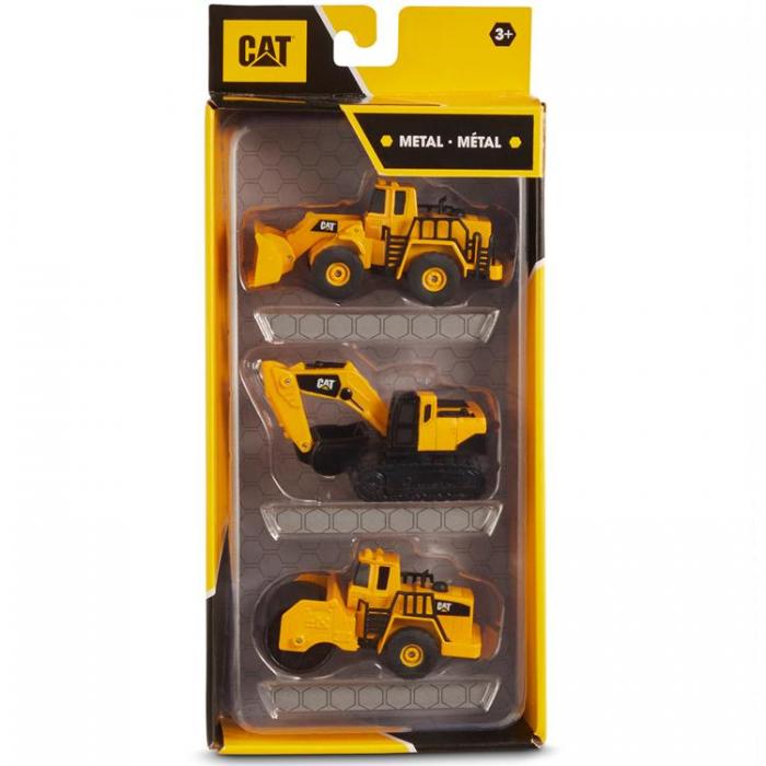 UTGATT5 - CAT Metall 3-p Wheel loader + Steamroller + Excavator
