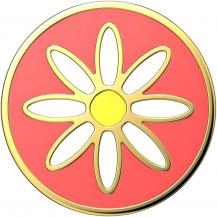 PopSockets - POPSOCKETS Enamel Quaint Daisy Coral Avtagbart Grip