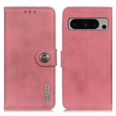 KHAZNEH - KHAZNEH Google Pixel 8 Plånboksfodral Cowhide - Rosa