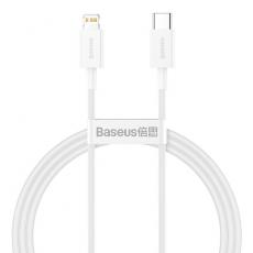 BASEUS - Baseus Superior USB-C Till Lightning 20 W Kabel 1 m - Vit