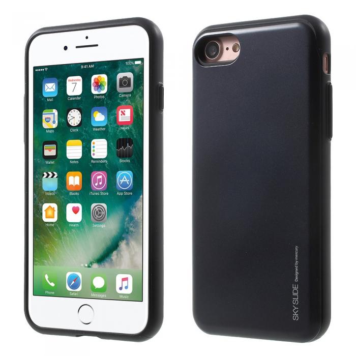 UTGATT5 - Mercury Sky Slide Skal till Apple iPhone 7/8/SE 2020 - Svart