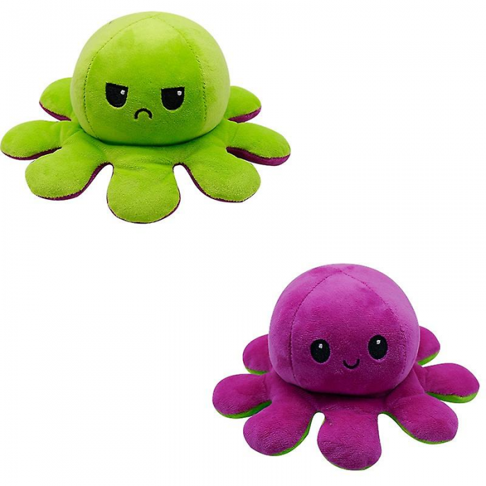 UTGATT5 - Dubbelsidig Vndbar Octopus Flip - Lila/Grn