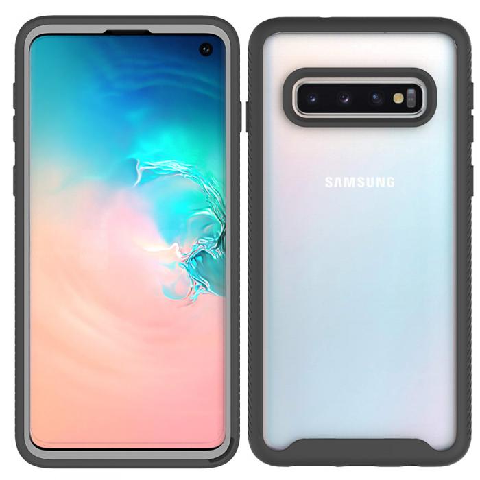 A-One Brand - Tvdelat Skal till Samsung Galaxy S10 - Svart