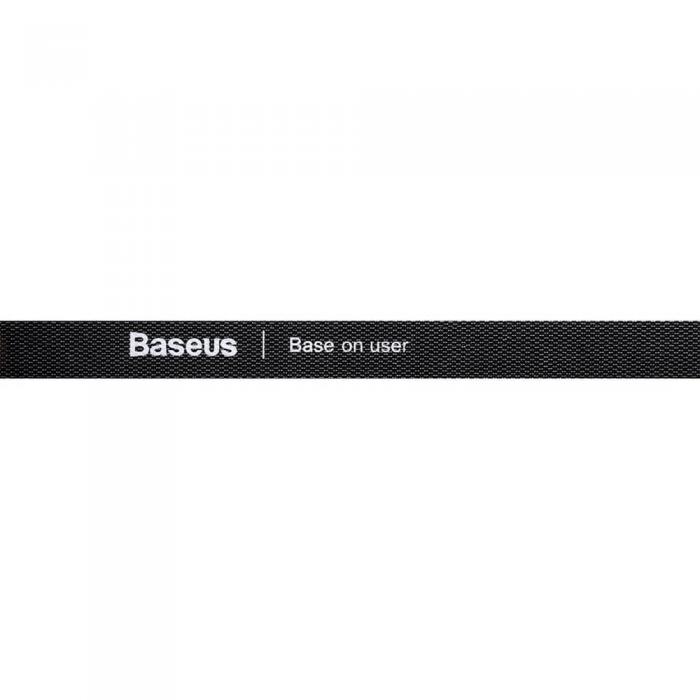 BASEUS - Baseus Rainbow Circle Velcro Straps organizing Kabels 1m Svart