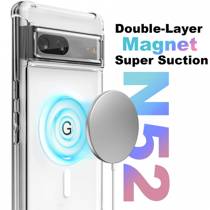 A-One Brand - Google Pixel 7 Mobilskal Magsafe Slim Fit - Transparent