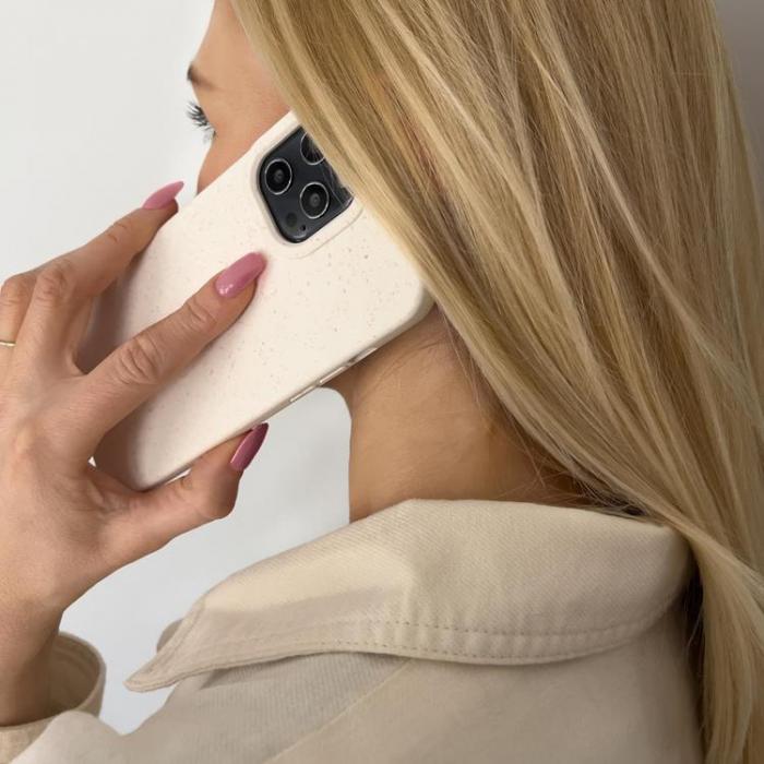 A-One Brand - iPhone 14 Skal Eco Silikon Degradable - Vit