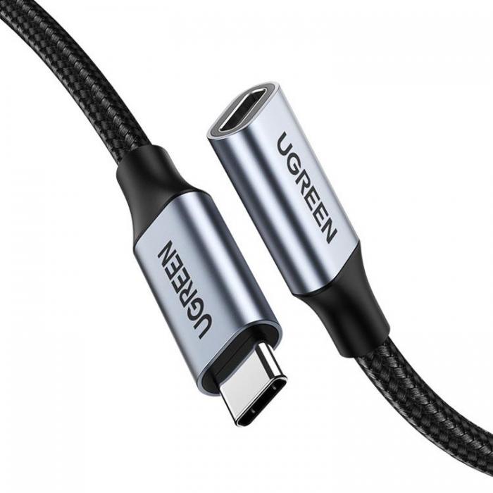 Ugreen - Ugreen Frlngning USB-C Hane Till USB-C Hona Kabel 1m - Gr