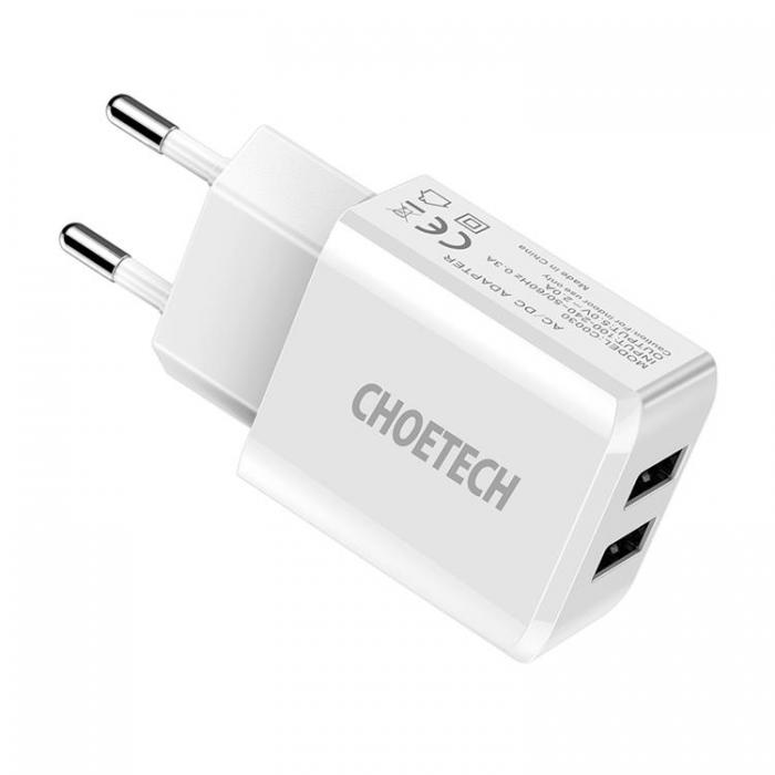 UTGATT1 - Choetech Vggladdare 10W USB-A - Vit