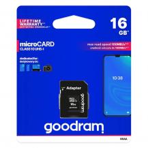 Goodram&#8233;Goodram Microcard 16 GB micro SD HC UHS-I class 10 memory card&#8233;