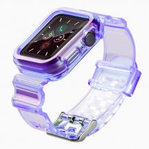 Ruhtel - Armband kompatibelt med Apple Watch 6 / 5 / 4 / SE 40mm - Lila