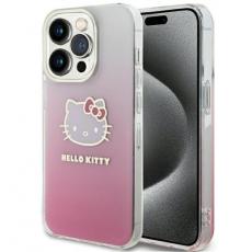 A-One Brand - iPhone 15 Pro Mobilskal Hello Kitty IML Gradient Electrop Kitty Head