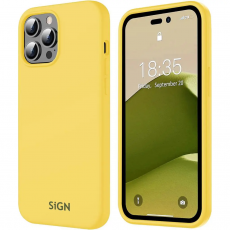 SiGN - SiGN iPhone 14 Pro Max Skal Liquid Silicone - Gul