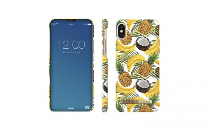 UTGATT4 - iDeal of Sweden Fashion Case iPhone X/XS - Banana Coconut