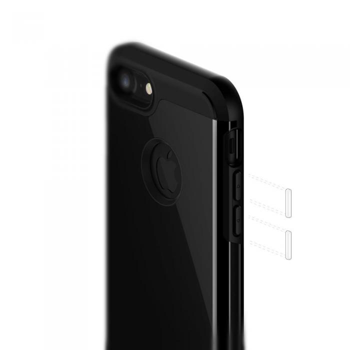 UTGATT5 - Caseology Titan Skal till Apple iPhone 7/8/SE 2020 - Jet Svart