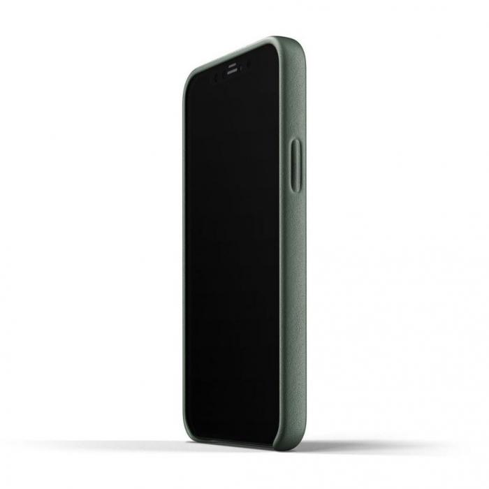 UTGATT5 - Mujjo Full Leather Wallet iPhone 12 & 12 Pro - Grn