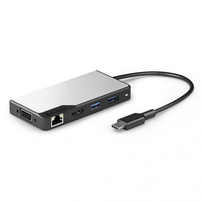 UTGATT1 - ALOGIC USB-CFusionMAX 6-i-1-hubb HDMI, USB, Ethernet och PD ? Rymdgr