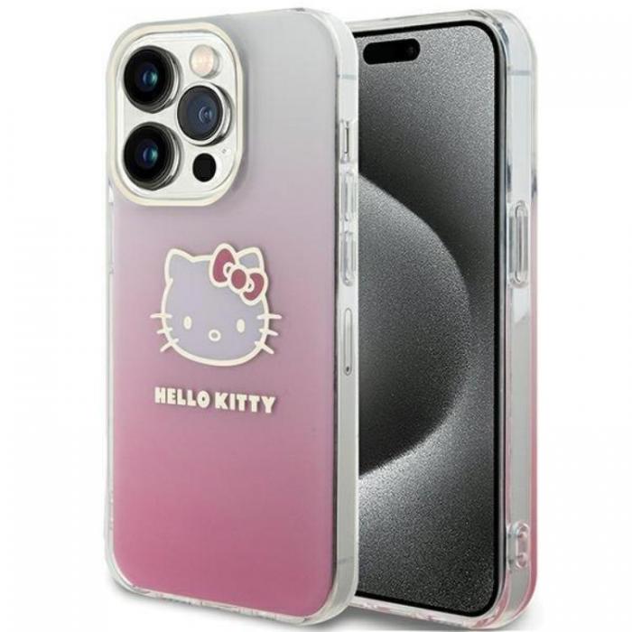 Hello Kitty - Hello Kitty iPhone 15 Pro Mobilskal IML Gradient Electrop Kitty Head