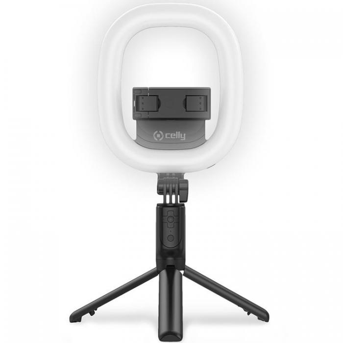 Celly - CELLY CLICKRINGBT Ringlampa med Tripod / Selfiestick