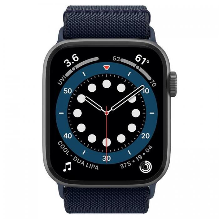 Spigen - Spigen Fit Lite Armband Apple Watch 4/5/6/7/8/SE/Ultra (42/44/45/49 mm) - Navy