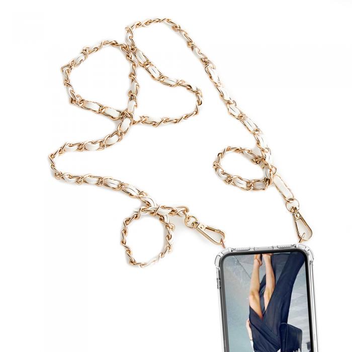 Boom of Sweden - BOOM iPhone 14 Pro Max skal med mobilhalsband - Chain White