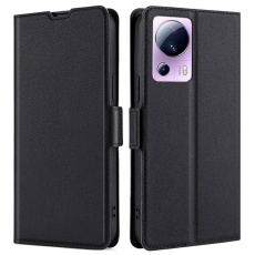 A-One Brand - Xiaomi 13 Lite Plånboksfodral Dual Magnetic Clasp - Svart