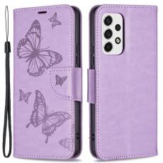 A-One Brand - Butterfly Imprinted Plånboksfodral Galaxy A53 5G - Lila