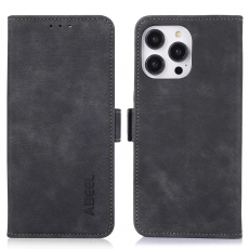 ABEEL - ABEEL iPhone 15 Pro Plånboksfodral - Svart