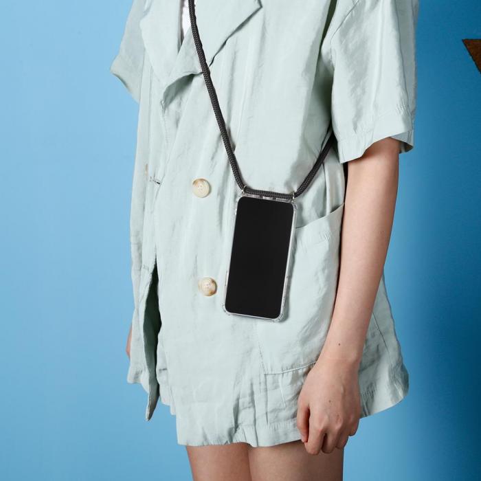 CoveredGear-Necklace - Boom iPhone 7 Plus skal med mobilhalsband- Black Cord