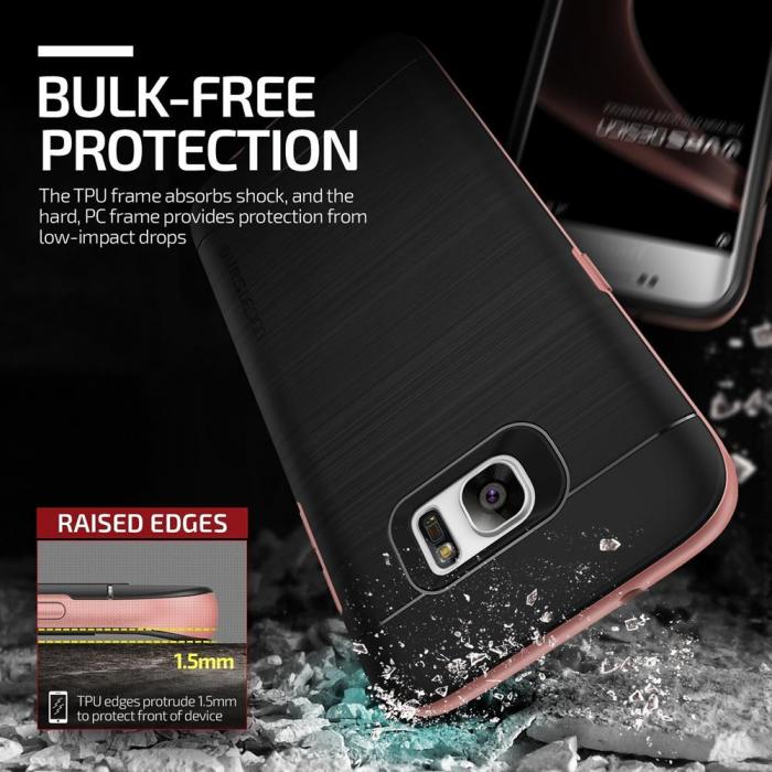 UTGATT5 - Verus High Pro Shield Skal till Samsung Galaxy S7 Edge - Rose Gold