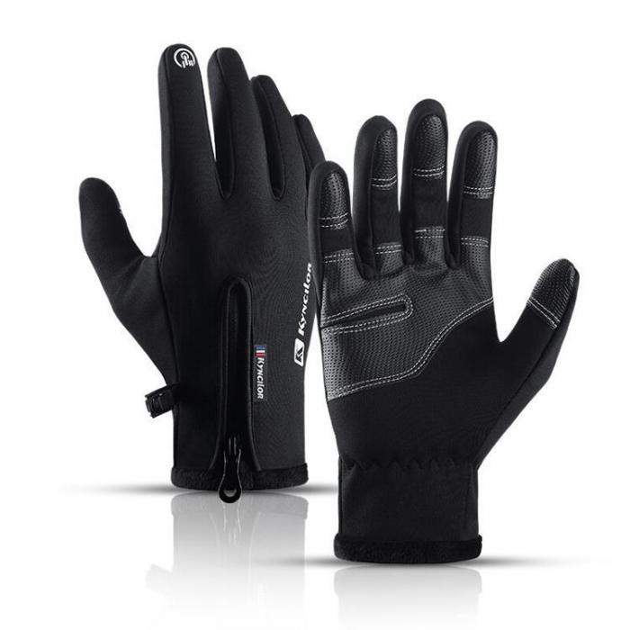 A-One Brand - Vinter Mobil Sports Touchvantar/Handskar Size L - Svart