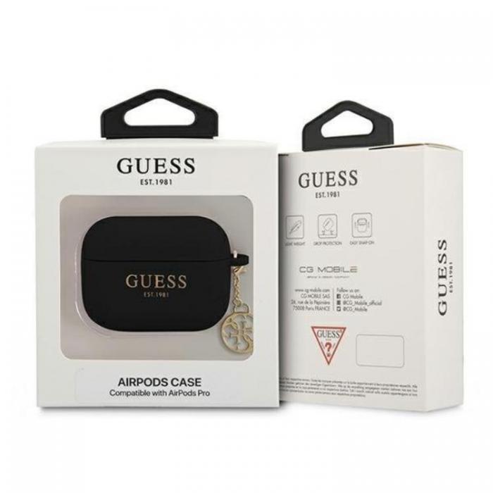 UTGATT1 - Guess Silicone Charm Collection Skal AirPods Pro - Svart