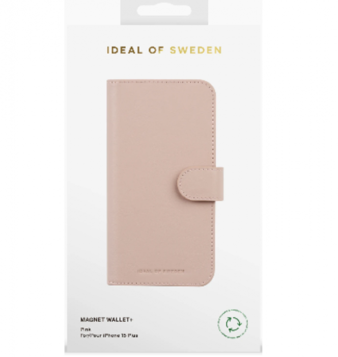iDeal of Sweden - Ideal Of Sweden iPhone 15 Plus Plnboksfodral Magnet - Rosa