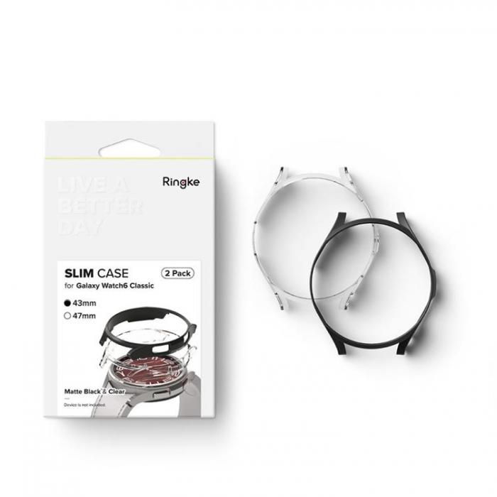 Ringke - Ringke Galaxy Watch 6 Classic (47mm) Skal Slim - Clear/Svart