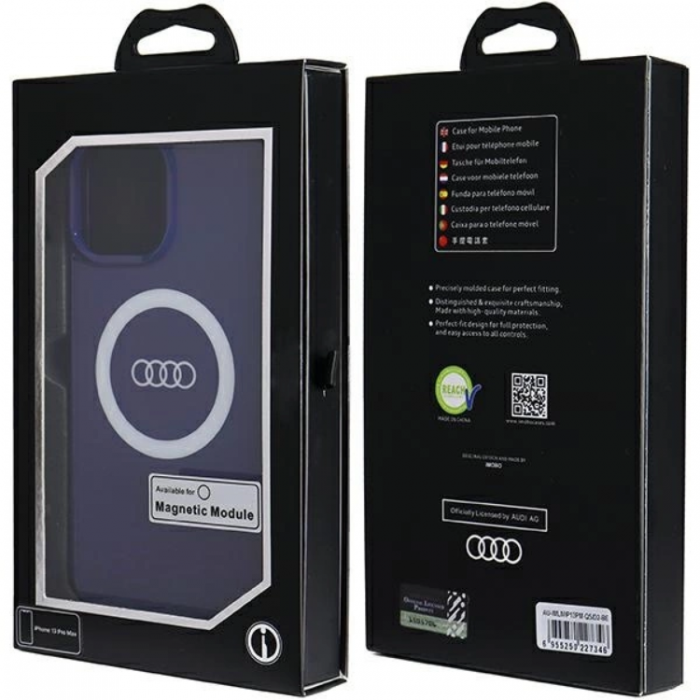 Audi - Audi iPhone 13 Pro Max Mobilskal Magsafe IML Big Logo - Bl