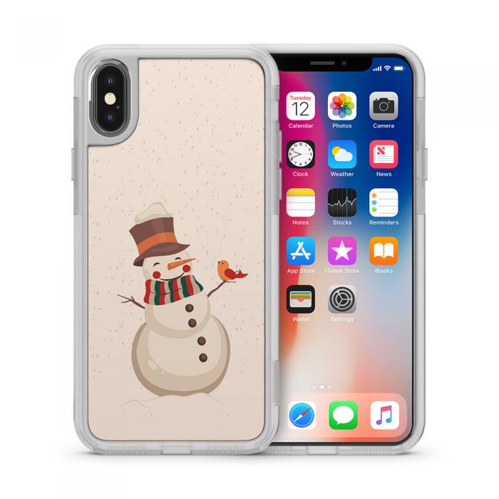 UTGATT5 - Fashion mobilskal till Apple iPhone X - Frosty Snowman