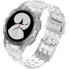 A-One Brand - Galaxy Watch 4/5 (44mm) Replacement Case Band - Clear