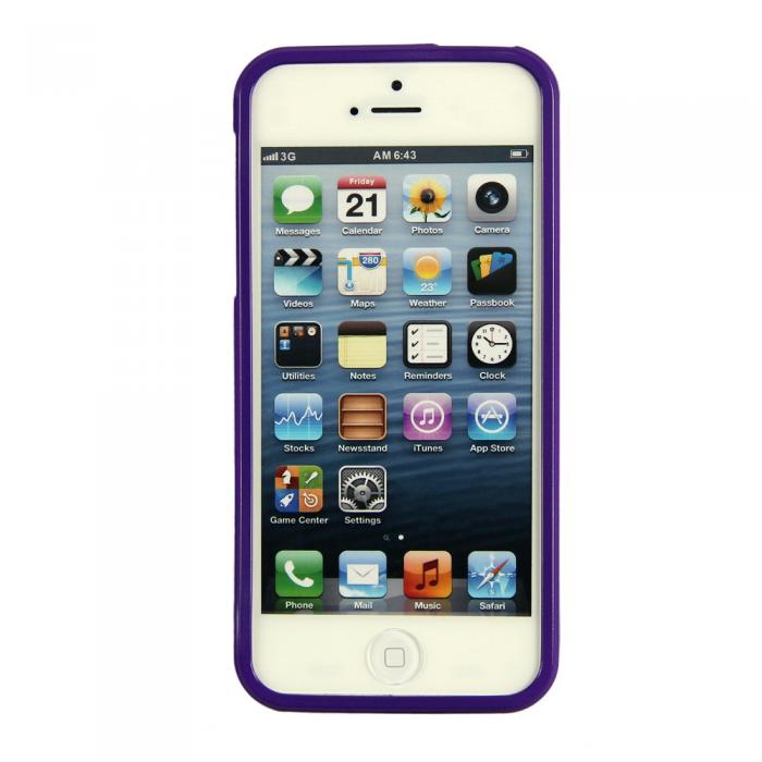 UTGATT4 - Mercury Color Pearl Jelly FlexiCase Skal till Apple iPhone 5/5S/SE (Lila)