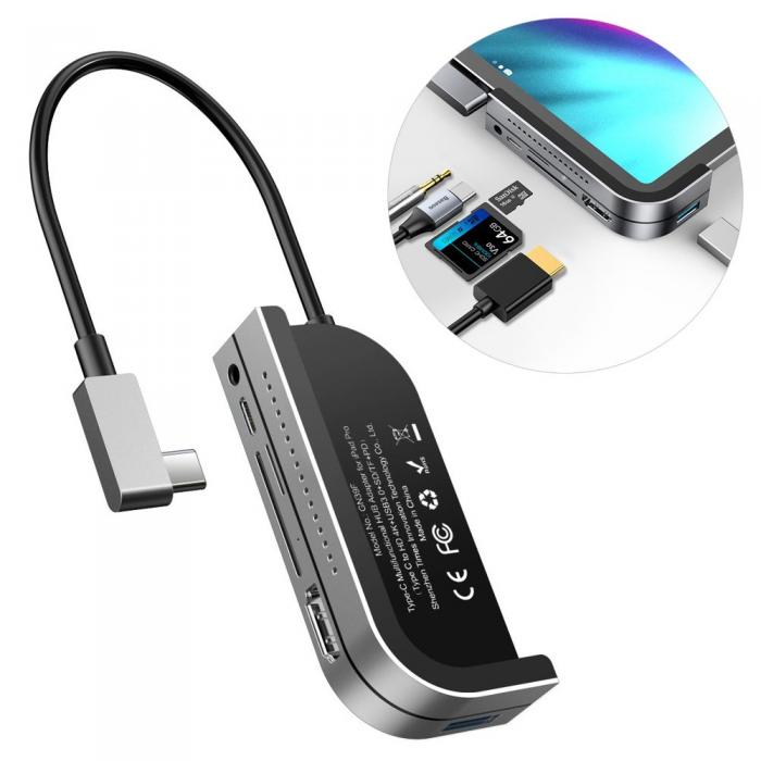 UTGATT1 - Baseus HUB Adapter USB-C USB 3.0/ 4K HDMI/ TF kort lsare Gr