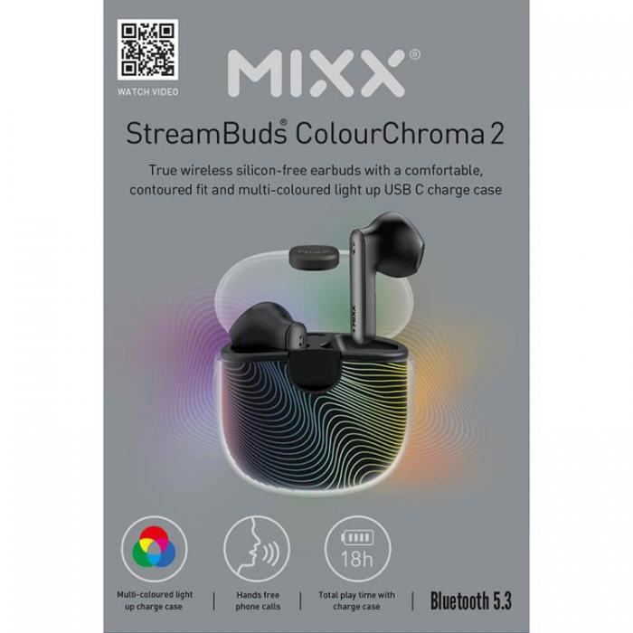 MIXX - MIXX In-Ear Hrlur Colour Chroma 2 TWS - Svart