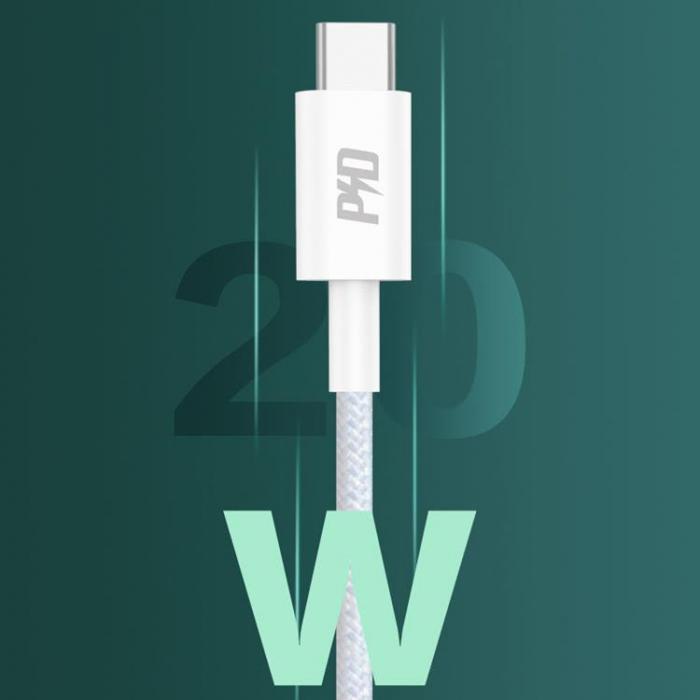 Dudao - Dudao USB Typ-C - Lightning Kabel PD 20W - Vit