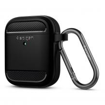 Spigen - SPIGEN Airpods Skal Rugged Armor - Matte Svart