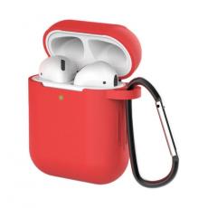 OEM - Silicone Soft Nyckelring Skal AirPods 2/AirPods 1 - Röd