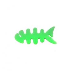 A-One Brand - Kabelhållare för Hörlurar Fish-shaped - Grön