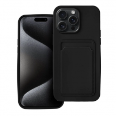 A-One Brand - iPhone 15 Pro Mobilskal Korthållare - Svart